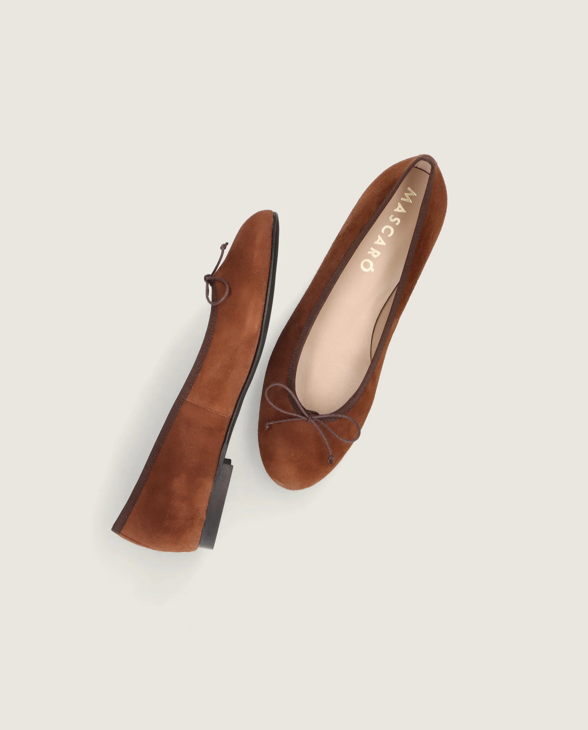 Bailarinas Audrey Marrones Ante - Image 5