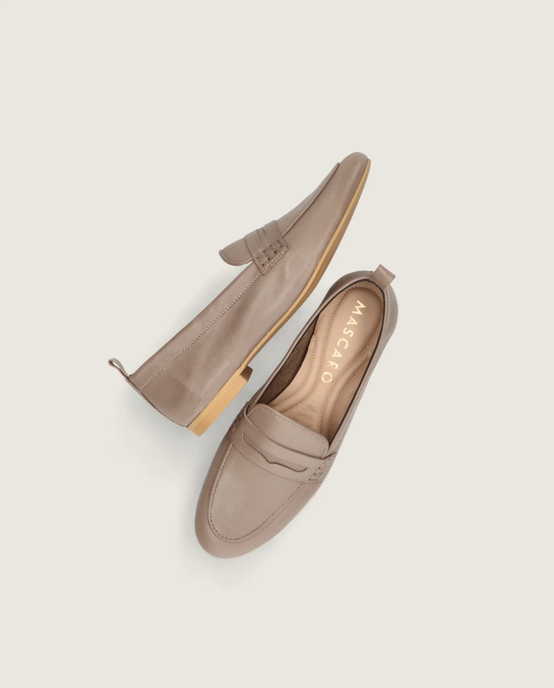 Loafers Aisha Grises Piel - Image 5