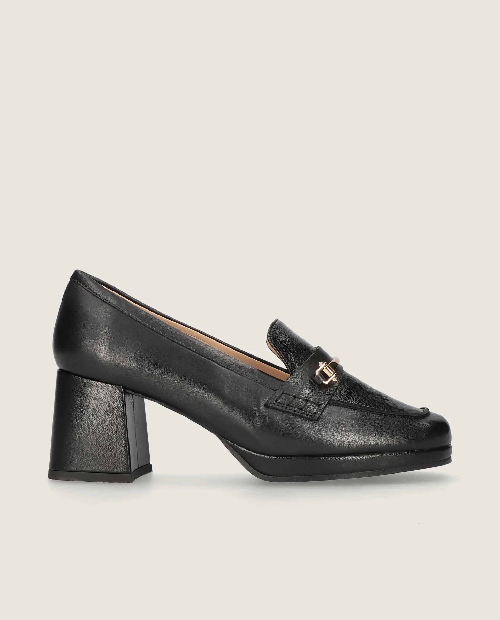 Loafers Gillian Negros Piel - Image 3