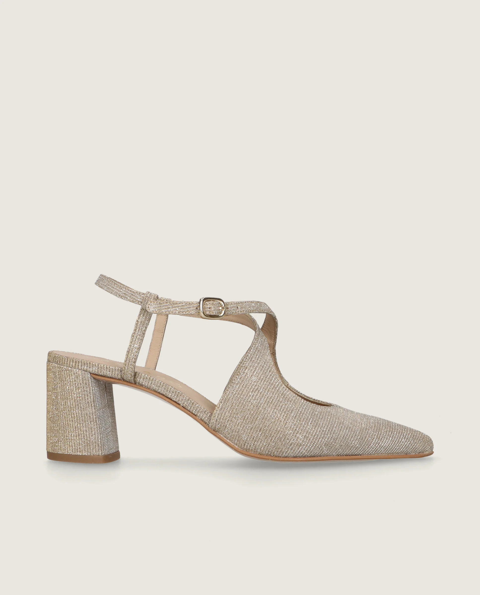 Salon Phoebe Plateados Tejidos metalizados - Image 3