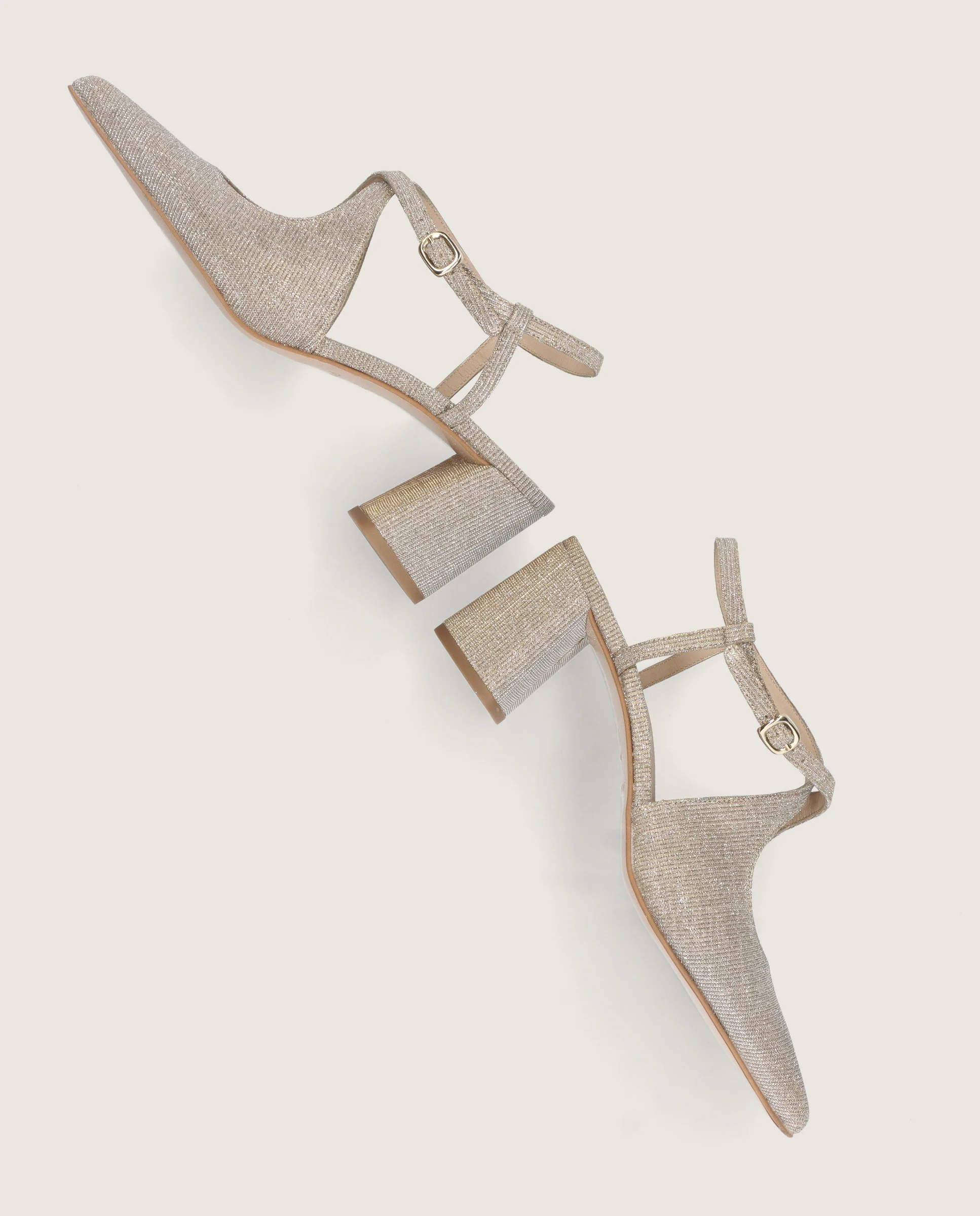 Salon Phoebe Plateados Tejidos metalizados - Image 4