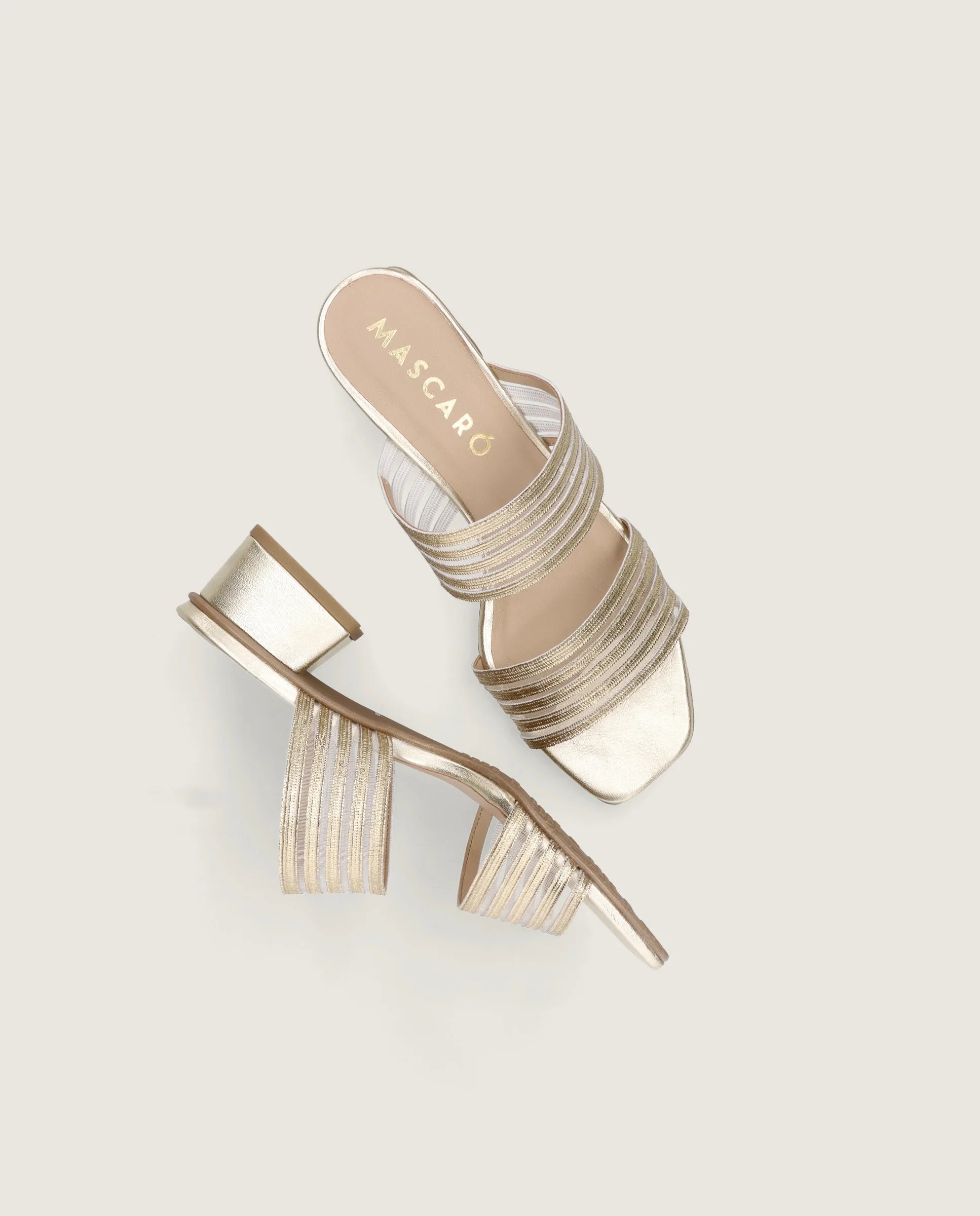 Sandalias Cannes Dorados Tejidos - Image 4