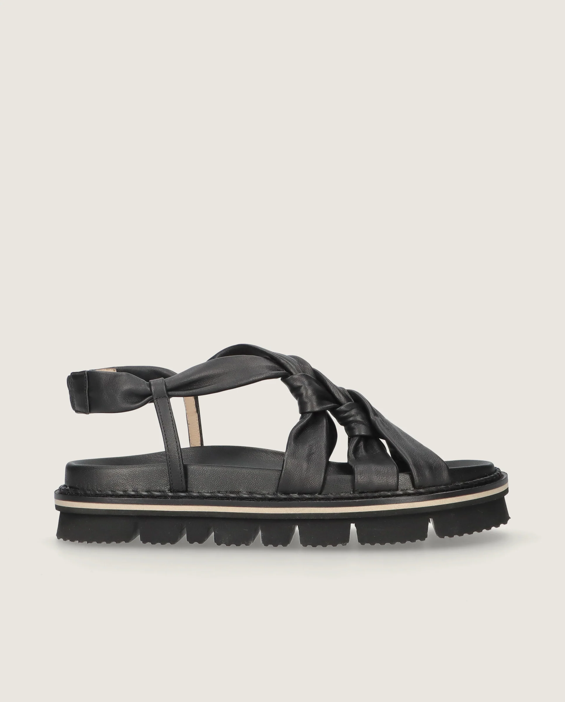 Sandalias Ivy Negros Piel - Image 3