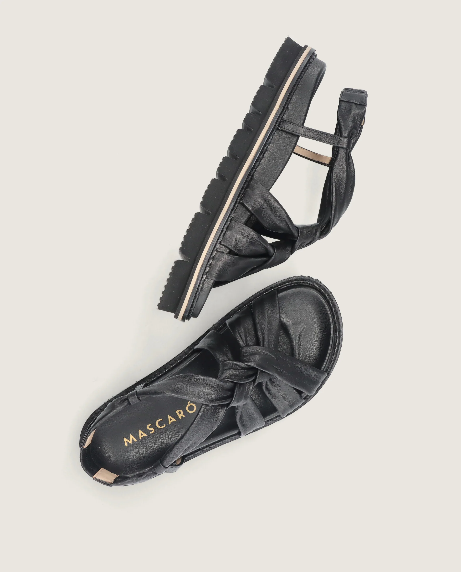 Sandalias Ivy Negros Piel - Image 4